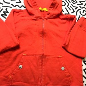 Red Mightly organic cotton hoody kids medium
